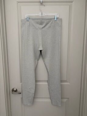 Pact Light  Gray Organic Cotton Leggings NWOT Size XL